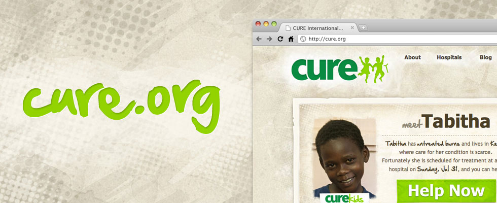 CURE.org web site design