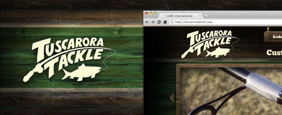 Tuscarora Tackle logo and website design